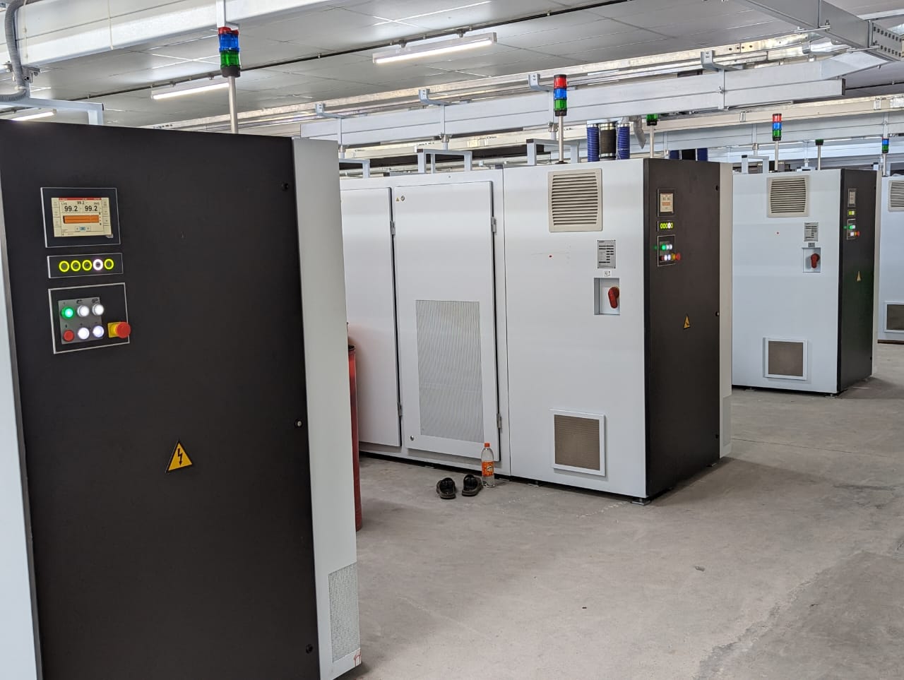 Electrical control panels installed at a client's plant